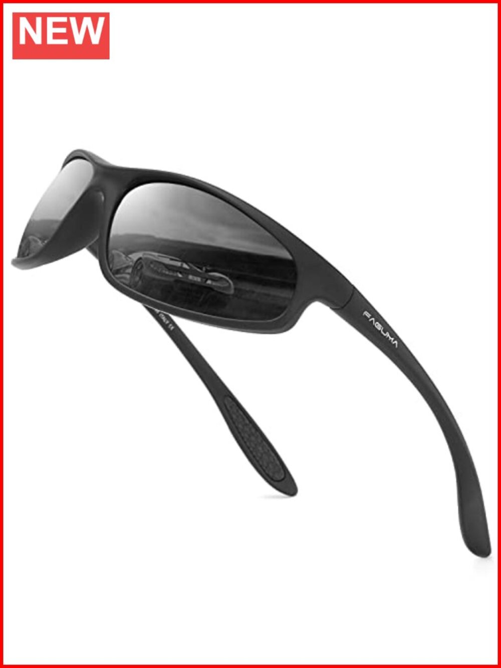 FAGUMA Polarized Sports Sunglasses UV400 Wrap Around Men Adult